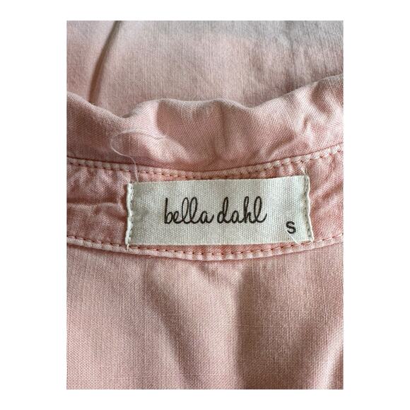 Bella Dahl Anthropologie Top Womens Small Blossom Pink Button Up Casual Summer - Picture 6 of 10